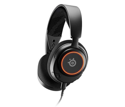 אוזניות גיימינג Steelseries Arctis Nova 3 - סאונד היקפי, מיקרופון חכם ועיצוב נוח לכל פלטפורמה - צבע שחור