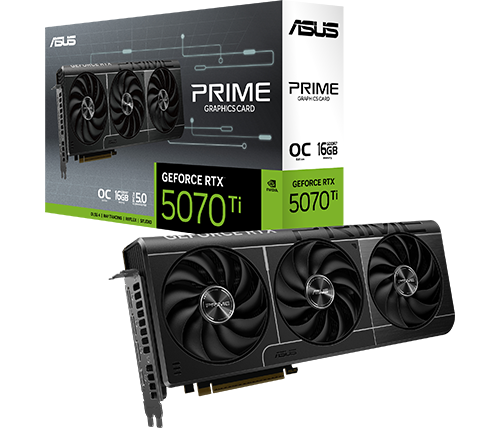 כרטיס מסך ASUS PRIME GeForce RTX 5070 Ti 16GB GDDR7 OC Edition