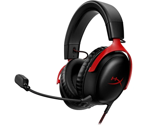 אוזניות גיימינג הייפר איקס קלאוד HyperX Cloud III בצבע שחור ואדום