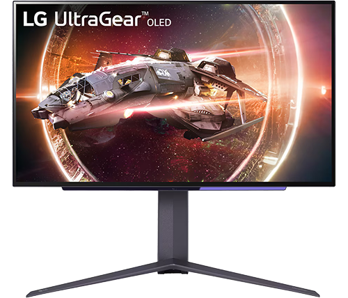 מסך גיימינג 26.5 אינץ עם שלט LG UltraGear OLED 240Hz 0.03ms 2K WQHD DisplayHDR 400 27GS95QE-B