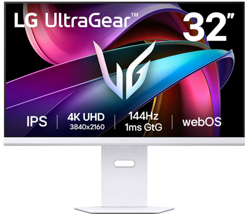 מסך גיימינג חכם 31.5 אינץ LG UltraGear G8s 32G810SA-W 4K UHD 144Hz AI DisplayHDR 400