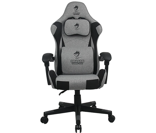 כיסא גיימינג / משרדי דרגון בד אפור ושחור Dragon FLEX – משלוח חינם