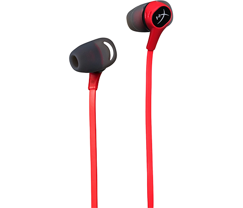 אוזניות גיימינג חוטיות HyperX Cloud Earbuds II בצבע שחור ואדום