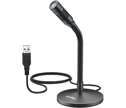 מיקרופון קונדנסר קומפקטי עם צוואר גמיש Fifine K050 USB