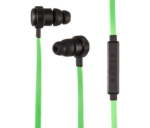 אוזניות גיימינג חוטיות Razer Hammerhead Pro V2 בצבע ירוק/שחור