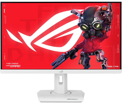 מסך גיימינג אסוס 27 אינץ ASUS ROG Strix XG27UCG-W 160Hz–320Hz IPS 4K UHD DisplayHDR 400 USB-C 15W – צבע לבן
