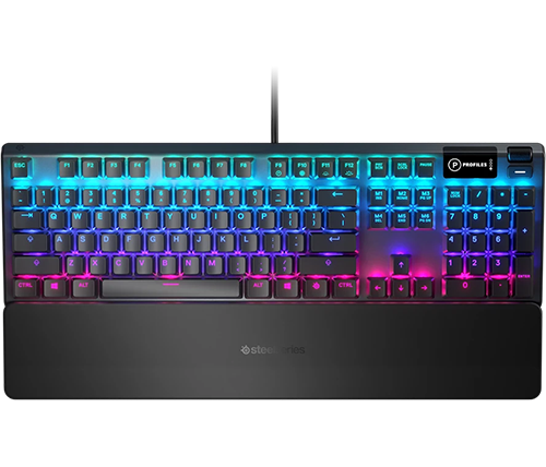 מקלדת גיימינג מכנית חוטית היברידית Steelseries APEX 5 Gaming Hybrid Mechanical RGB Switch