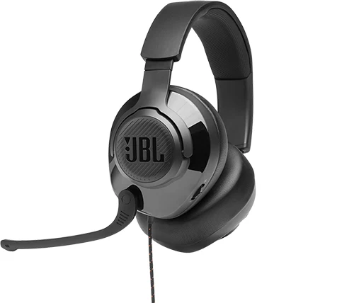 אוזניות JBL גיימינג חוטיות Quantum 200 בצבע שחור