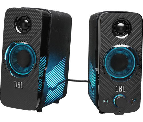 רמקולים גיימינג למחשב JBL Quantum Duo – תאורת RGB – קישוריות USB, PL ו־Bluetooth – צבע שחור