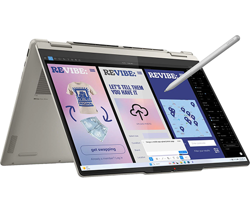 מחשב נייד עם מסך מגע 14 אינץ Lenovo Yoga 7 2-in-1 - מעבד Core Ultra 5 226V - כונן 1TB - זכרון 16GB - כ.מסך Intel ARC - אפור בהיר