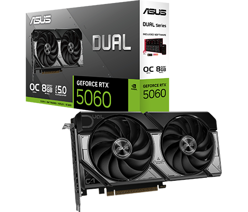 מציאון - כרטיס מסך ASUS Dual GeForce RTX 5060 8GB GDDR7 OC Edition - מוחדש