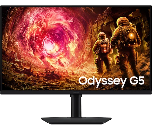 מסך גיימינג סמסונג Samsung Odyssey G5 G50F – קצב רענון 180Hz – רזולוציה QHD – פאנל IPS – צבע שחור