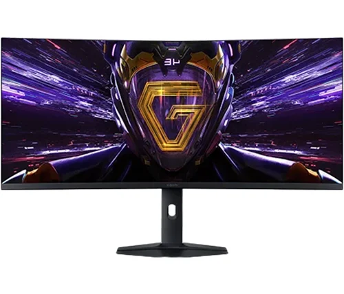מסך גיימינג קעור רחב 34 אינץ Xiaomi G34WQi 2026 – רזולוציה WQHD – יחס 21:9 – פאנל VA – קצב רענון 180Hz – תקן DisplayHDR 400