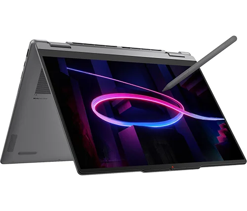 מחשב נייד עם מסך מגע 14 אינץ Lenovo Yoga 7 2-in-1 Aura Edition – מעבד Ultra 7 355 – כונן 1TB – זכרון 32GB – צבע Luna Grey