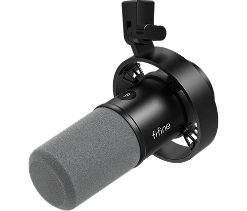 מיקרופון גיימינג Fifine AmpliTank K688 XLR USB RGB בצבע שחור