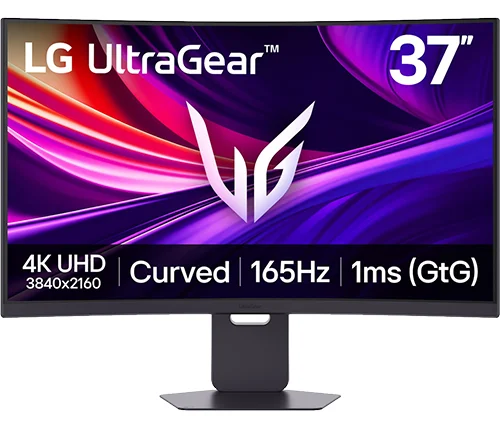 מסך גיימינג קעור 36.5 אינץ LG UltraGear G8 – קצב רענון 165Hz – רזולוציה UHD – פאנל VA – תומך DisplayHDR 600 – דגם 37G800A-B