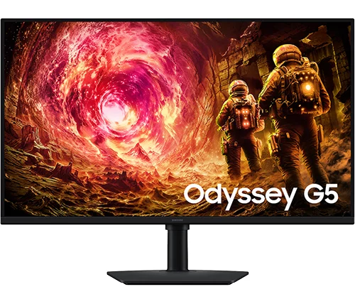 מסך גיימינג סמסונג Samsung Odyssey G5 – קצב רענון 180Hz – רזולוציה QHD – פאנל IPS – צבע שחור