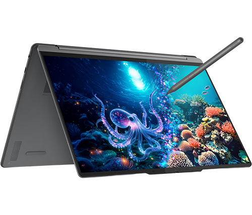 מציאון - מחשב נייד עם עט ומסך מגע 14 אינץ Lenovo Yoga 9i 2-in-1 Aura Edition – מעבד Ultra 7 258V – זכרון 32GB – כונן 1TB - מתוקן