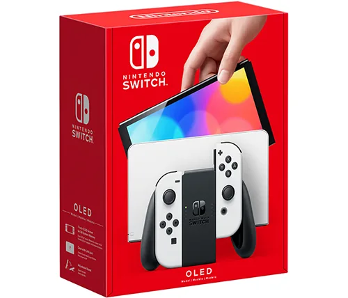 נינטנדו סוויץ Nintendo Switch OLED בנפח 64GB - בצבע לבן