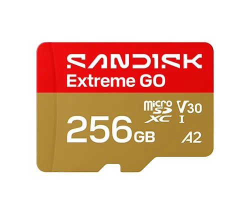 כרטיס זכרון SANDISK Extreme GO microSD UHS-I 256GB