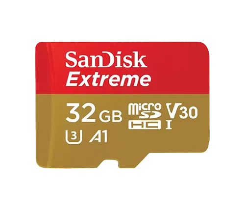 כרטיס זכרון עם מתאם SANDISK Extreme microSD UHS-I 32GB