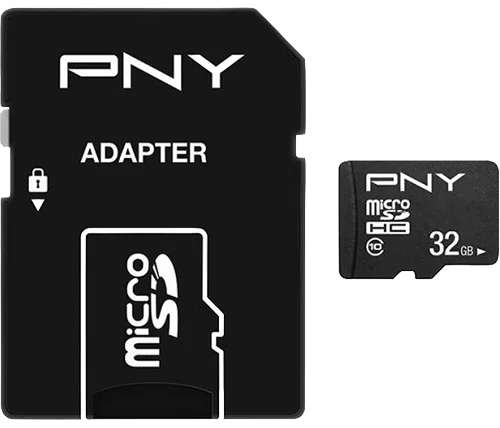 כרטיס זכרון PNY Performance Plus microSDHC Class 10 – נפח 32GB – עם מתאם SD