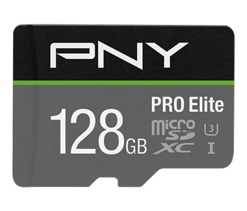 כרטיס זכרון PNY PRO Elite microSDXC UHS-I U3 V30 – נפח 128GB