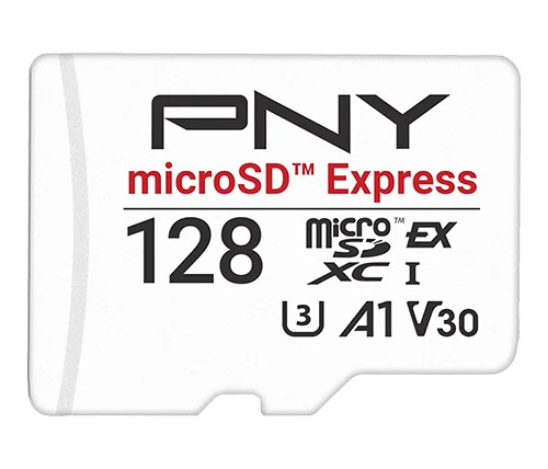 כרטיס זכרון PNY microSD Express U3 V30 A1 128GB לגיימינג ו-Nintendo Switch