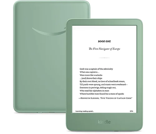 קורא ספרים אלקטרוני קינדל Kindle 16GB NO ADS דור 11 בצבע ירוק - ללא פרסומות