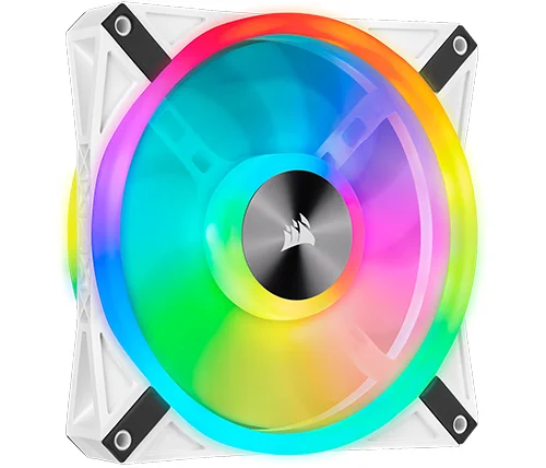 מאווררים למארז 14 ס"מ Corsair iCUE QL140 RGB PWM בצבע לבן