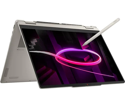 מחשב נייד עם מסך מגע 14 אינץ Lenovo Yoga 7 2-in-1 מעבד Ryzen AI 7 445 – כונן 512GB – זכרון 32GB – צבע Seashell