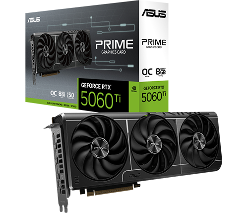 מציאון - כרטיס מסך ASUS PRIME GeForce RTX 5060 Ti 8GB GDDR7 OC Edition - מוחדש