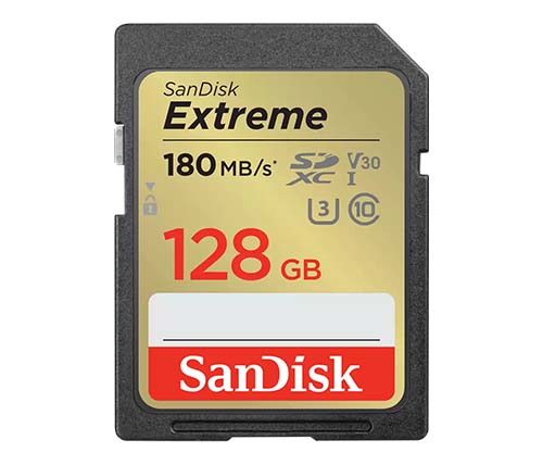 מציאון - כרטיס זכרון SanDisk Extreme SDXC UHS-I V30 - דגם SDSDXVA-128G - נפח 128GB - מוחדש