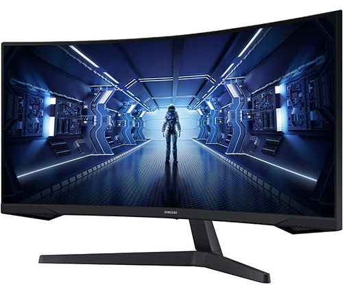 מסך גיימינג רחב קעור 34 אינץ Samsung Odyssey G5 Series Ultra WQHD C34G55TWWP