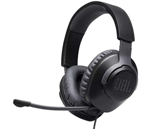 אוזניות JBL גיימינג חוטיות Quantum 100 בצבע שחור