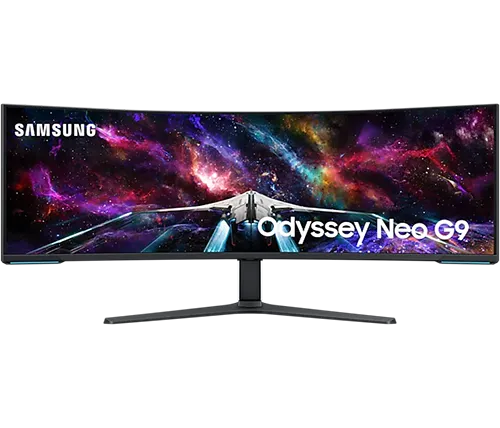 מסך גיימינג סמסונג קעור 57 אינץ Samsung Odyssey Neo G9 – קצב רענון 240Hz – רזולוציה DUHD – פאנל Mini LED VA – תומך DisplayHDR1000