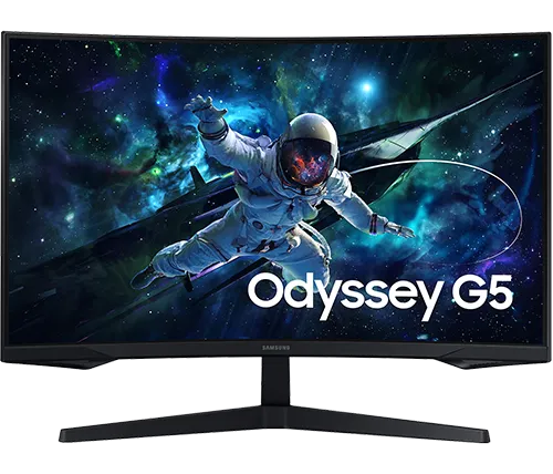 מסך גיימינג קעור 26.9 אינץ Samsung Odyssey G5 Series 2K WQHD S27CG552EM