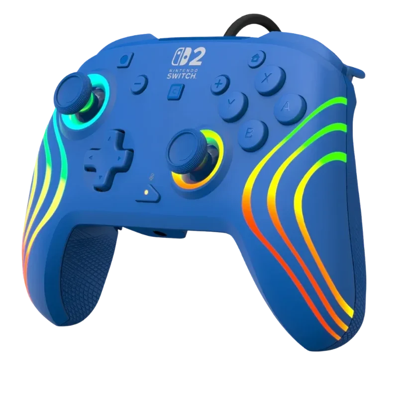 בקר גיימינג חוטי Turtle Beach Afterglow Nintendo Switch 2 - כחול