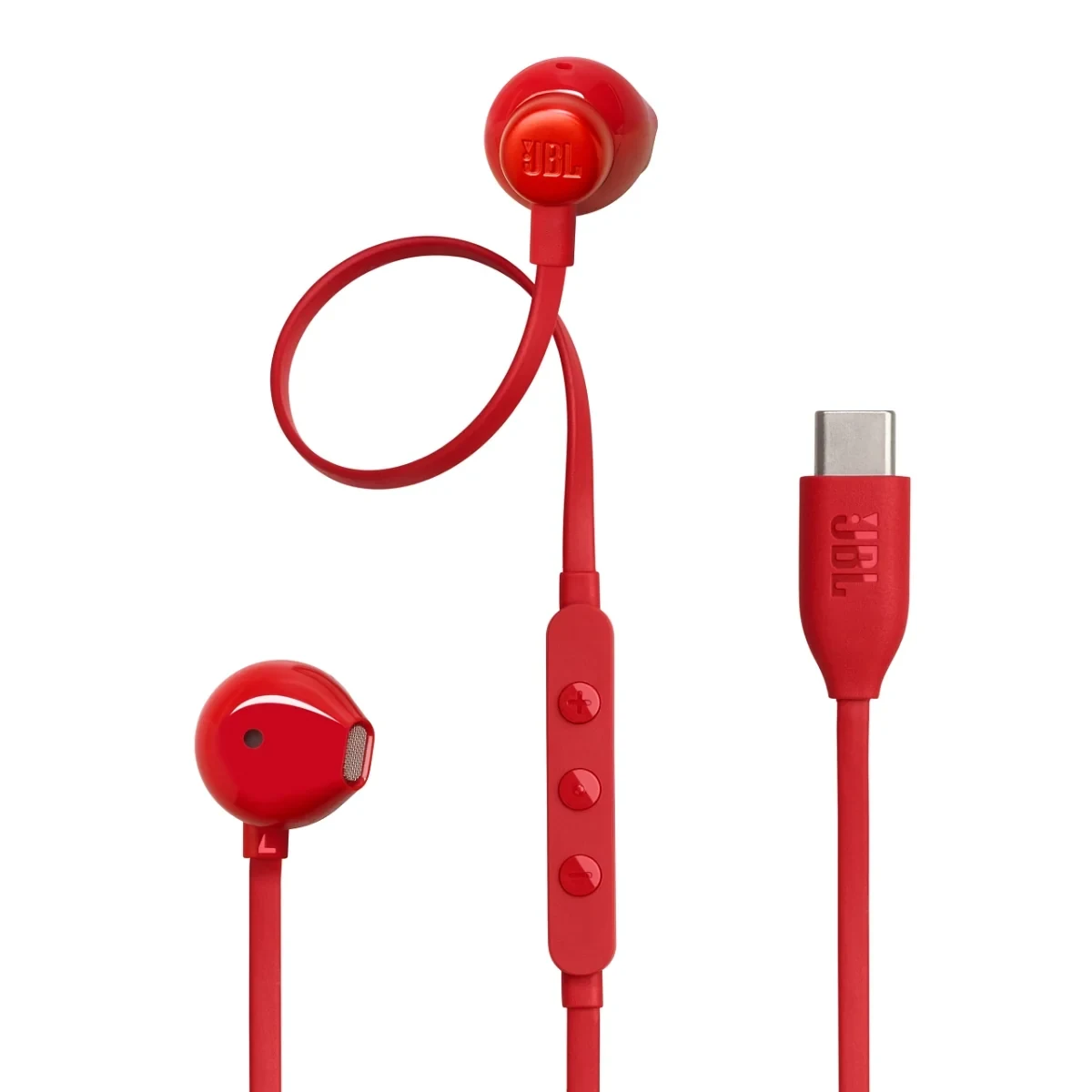אוזניות JBL T305C Tune In-Ear - אדום