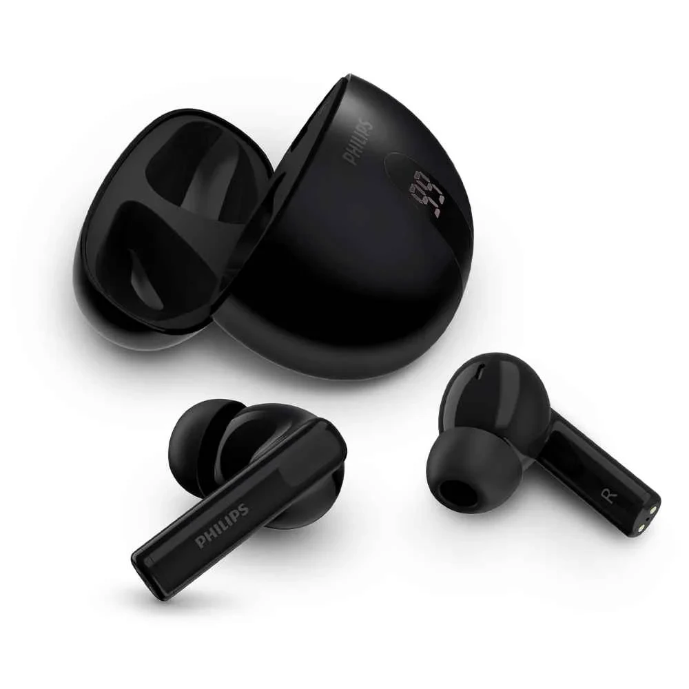אוזניות אלחוטיות Philips TAT2520 TWS+ ANC כולל תצוגה - שחור