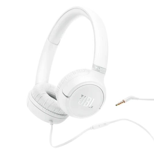 אוזניות קשת חוטיות JBL TUNE T530 - לבן