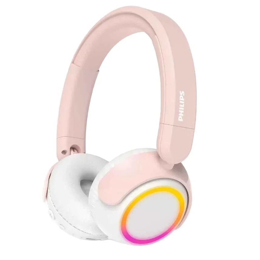 אוזניות קשת אלחוטיות לילדים Philips TAK4200 USBC - ורוד