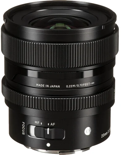 עדשת SIGMA 20mm F2 DG DN Contemporary למצלמות Sony E-mount