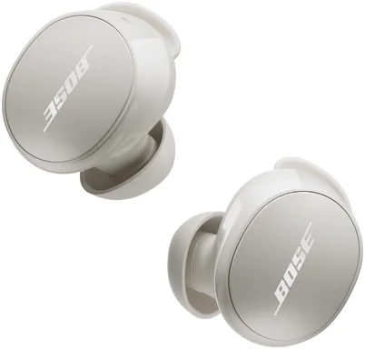 אוזניות In-Ear אלחוטיות מבטלות רעשים Bose QuietComfort Earbuds - צבע לבן אבן