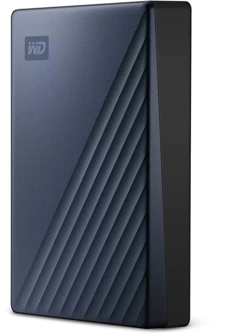כונן קשיח חיצוני נייד Western Digital My Passport Ultra WDBEJA0060BBL 6TB USB-C 3.0 - צבע כחול