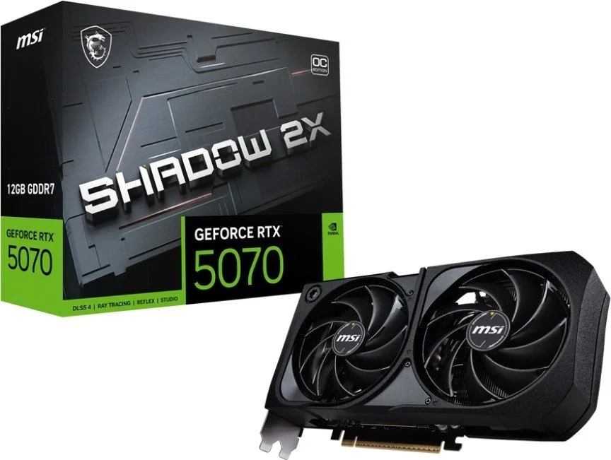 כרטיס מסך MSI RTX 5070 12GB GDDR7 SHADOW 2X OC