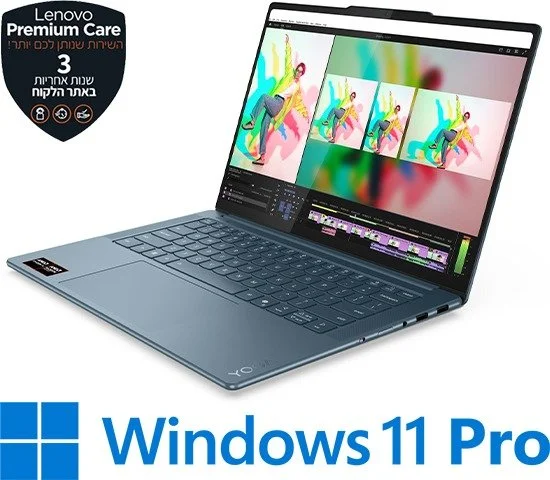 מחשב נייד Lenovo Yoga Pro 7-14AKP10 83KG0018IV - צבע Tidal Teal