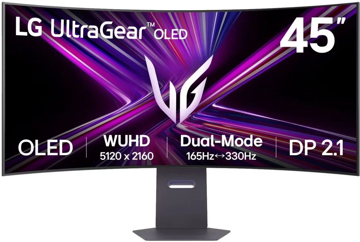 מסך מחשב גיימינג קעור LG UltraGear OLED 45GX950A-B UltraWide WUHD 44.5'' G-Sync FreeSync