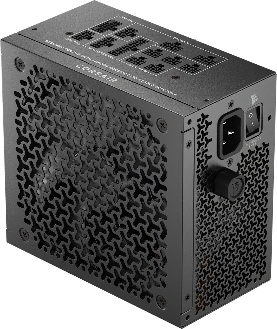 ספק כוח מודולרי Corsair RM1000x SHIFT 1000W Gold 14cm ATX 3.1