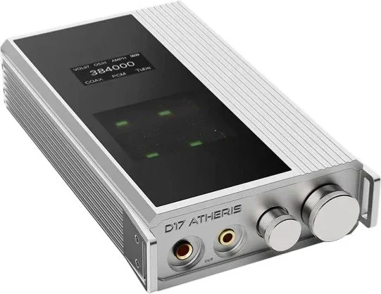 ממיר DAC כפול (R2R1bit) ומגבר מנורות לאוזניות דגם D17 Atheris מבית iBasso - צבע אפור